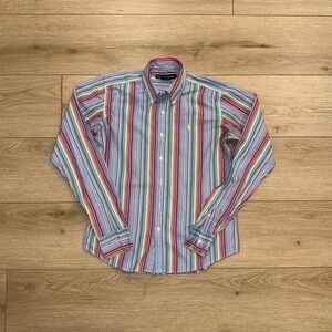 Ralph Lauren women’s button up striped multicolor